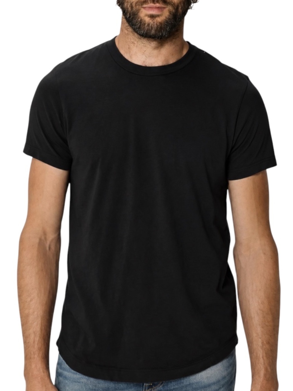 Buck Mason Slub Curved Hem Tee